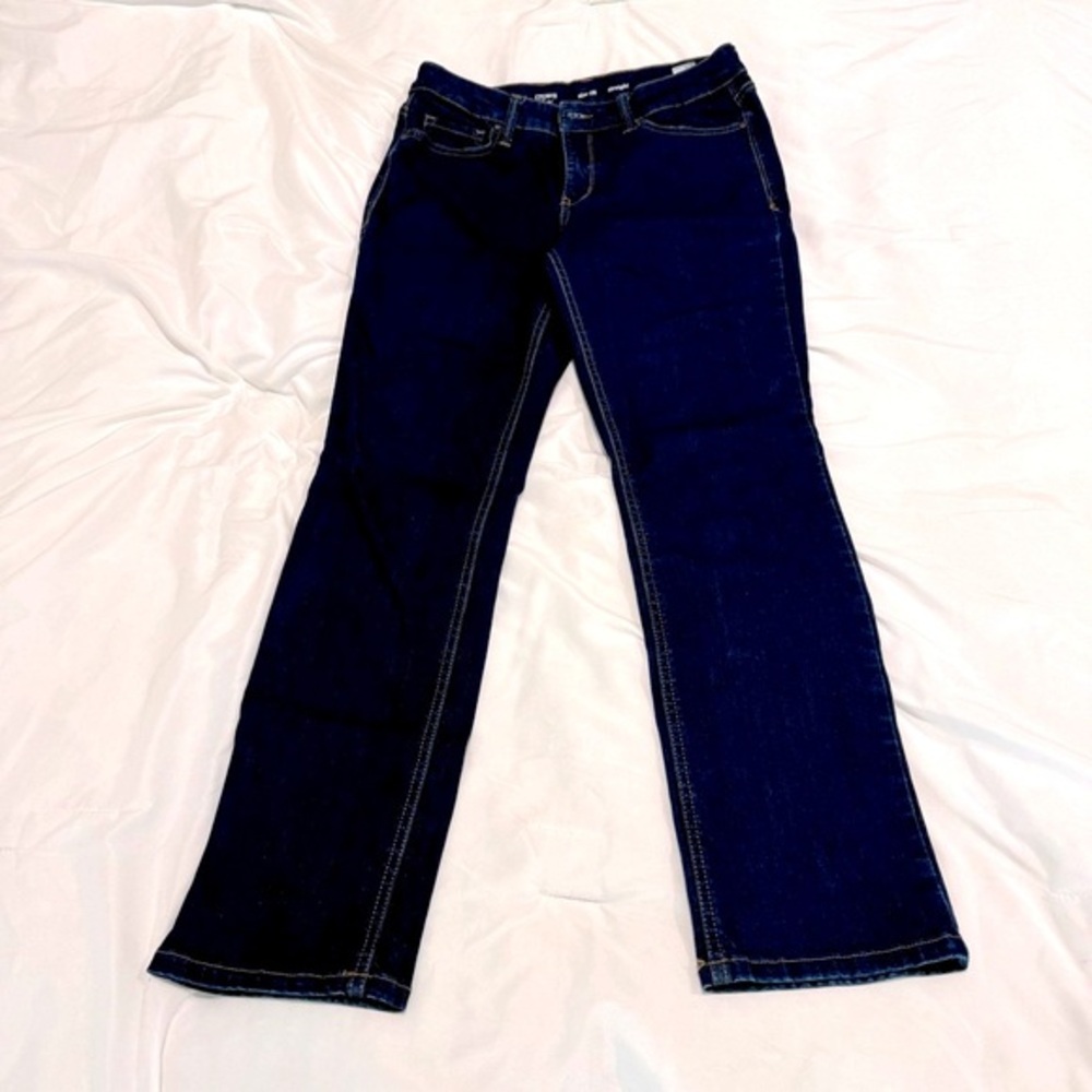 Crown & Ivy Straight Leg Dark Denim Jeans Size 6R